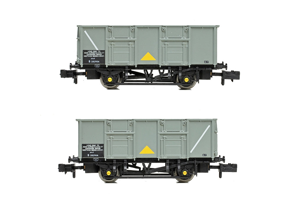 Bachmann 378-051 BR 24.5T Mineral Wagon BR Grey (John Summers &Sons Ltd) N Gauge