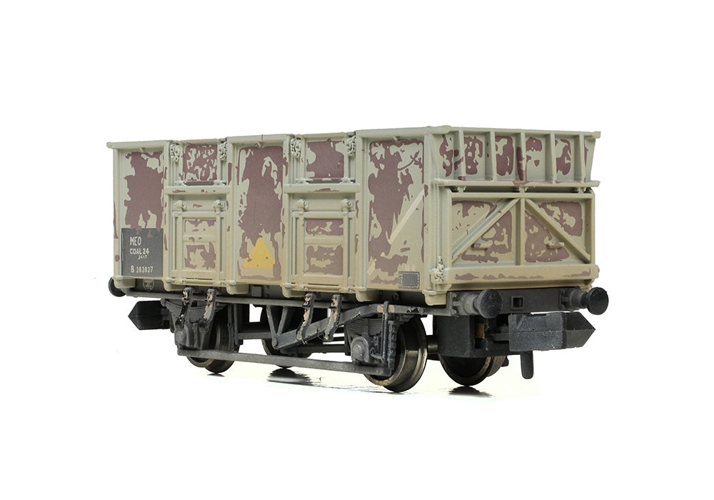 Bachmann 378-052 BR 24.5T Mineral Wagon BR Grey (TOPS) WEATHERED N Gauge
