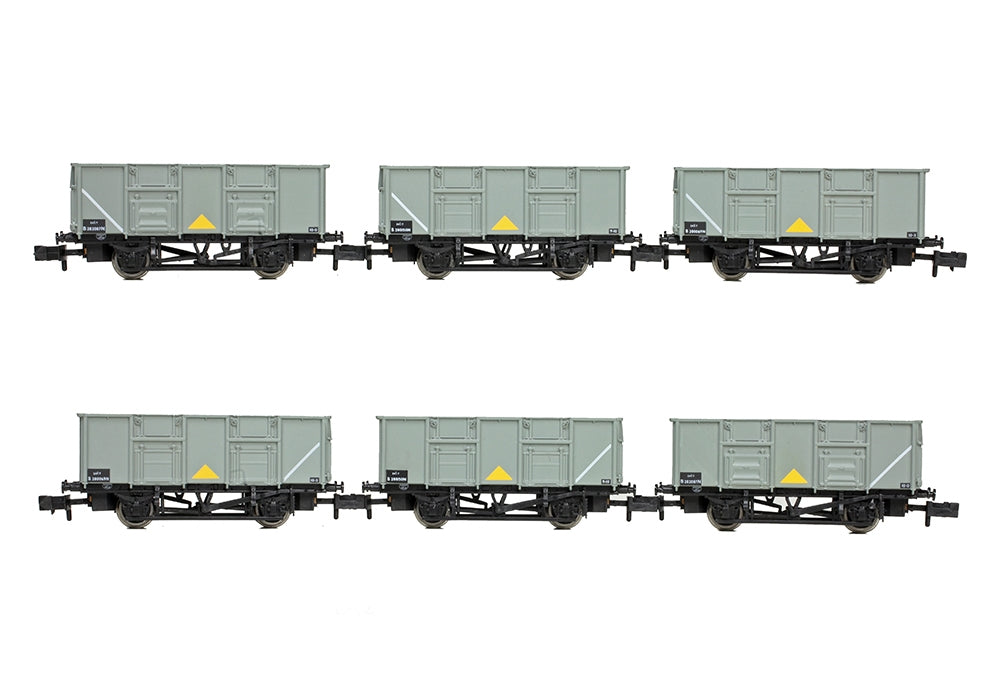 Bachmann 378-055 BR 24.5T Mineral 3-Wagon Pack BR Grey N Gauge