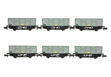 Bachmann 378-055 BR 24.5T Mineral 3-Wagon Pack BR Grey N Gauge