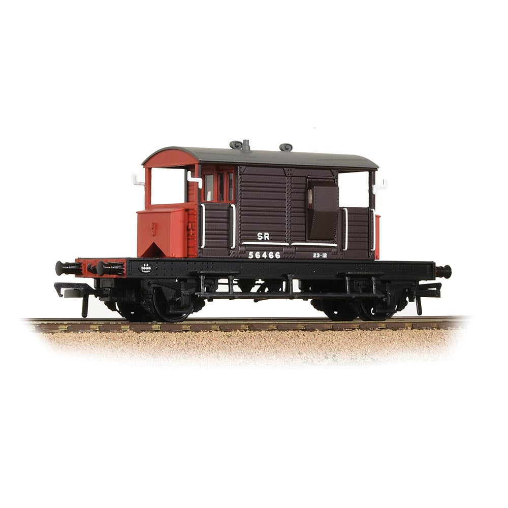 Bachmann Branchline 38-400B SR 25T 'Pill Box' Brake Van Right-Hand Duckets SR Brown