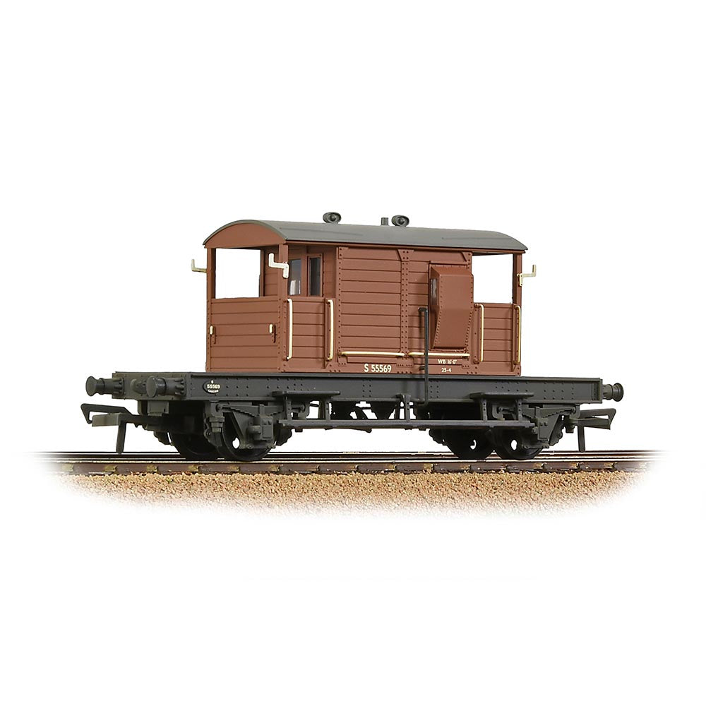 Bachmann Branchline 38-402B SR 25T 'Pill Box' Brake Van Right-Hand Duckets BR Bauxite Early [W]