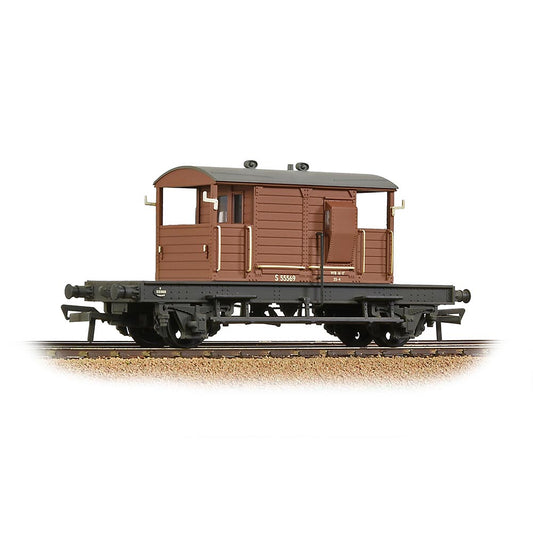 Bachmann Branchline 38-402B SR 25T 'Pill Box' Brake Van Right-Hand Duckets BR Bauxite Early [W]