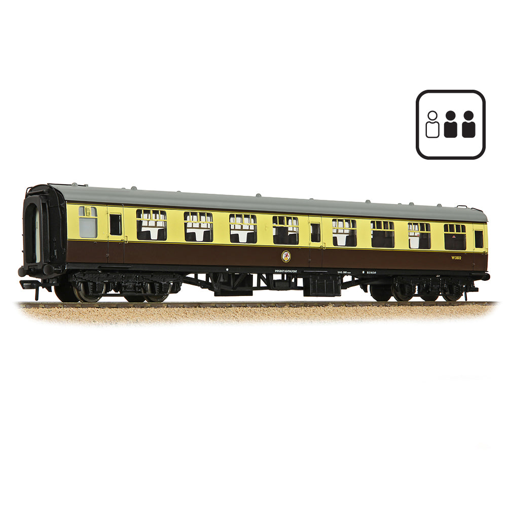 Bachmann Branchline 39-054DPF BR Mk1 TSO Tourist 2nd Open BR WR Choc&Cream [PF]