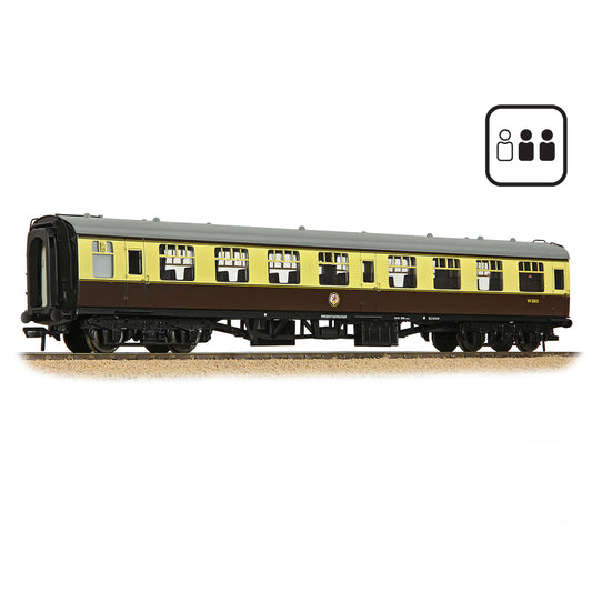 Bachmann Branchline 39-054DPF BR Mk1 TSO Tourist 2nd Open BR WR Choc&Cream [PF]