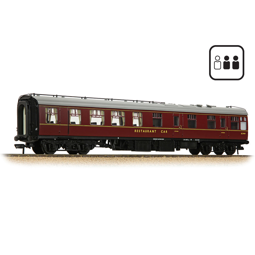 Bachmann Branchline 39-103DPF BR Mk1 RU Restaurant Unclassified BR Maroon [PF]