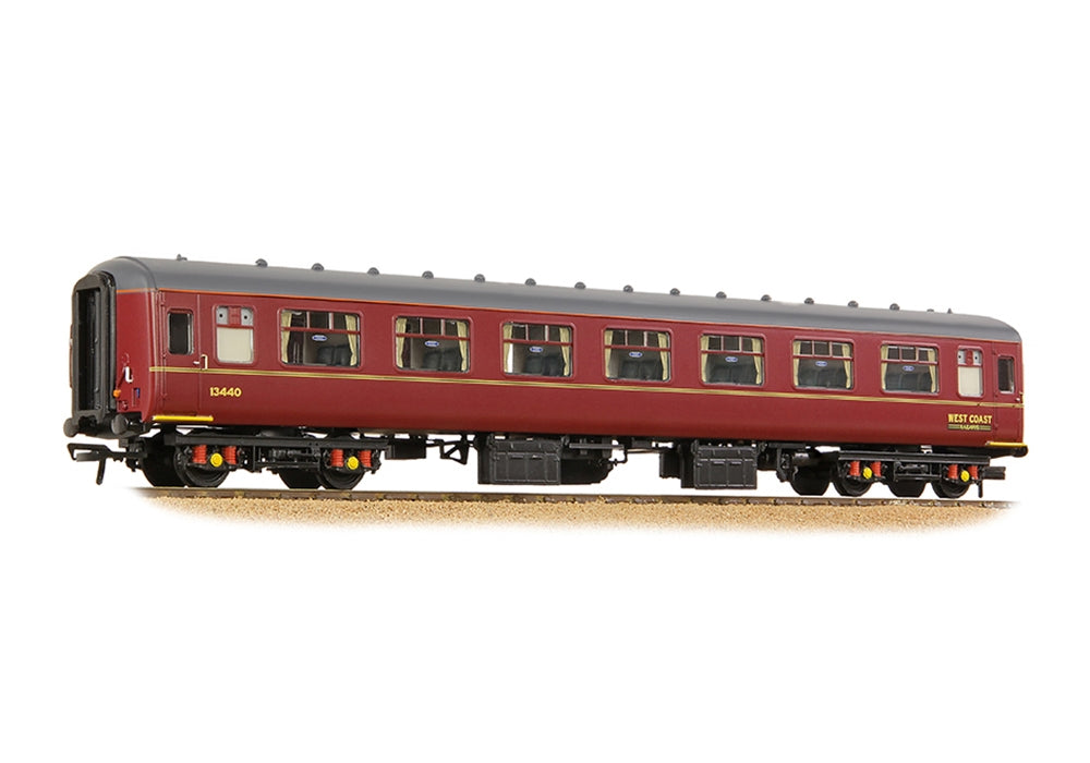 Bachmann Branchline 39-346 BR Mk2A FK First Corridor WCRC Maroon OO Gauge