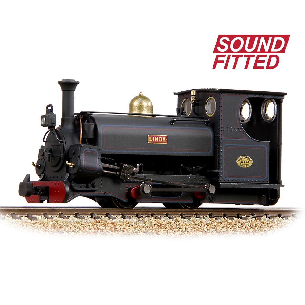 Bachmann Narrow Gauge 391-127SF Mainline Hunslet 0-4-0ST 'Linda' Penrhyn Quarry Lined Black (Late) [W] OO9