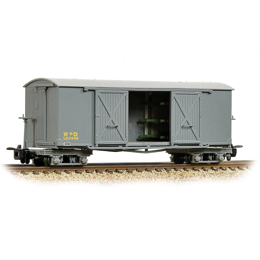 Bachmann Narrow Gauge Bogie Covered Ambulance Van WD Grey OO9 Gauge
