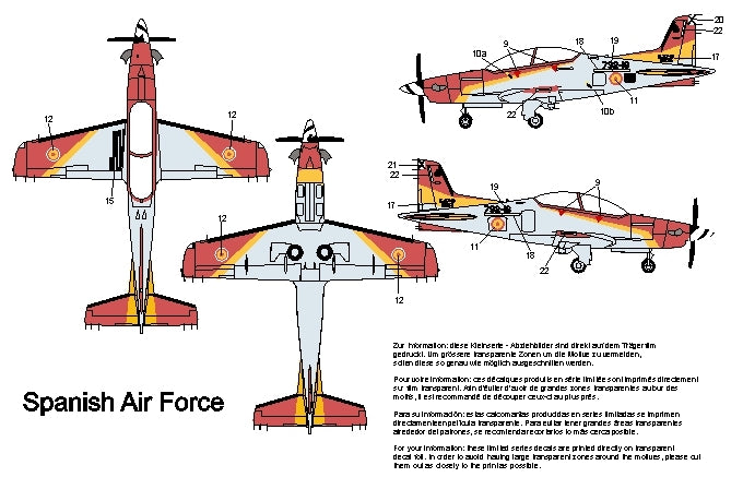 3D Blitz 3DB72104 1:72 Pilatus PC-21 Spanish Air Force