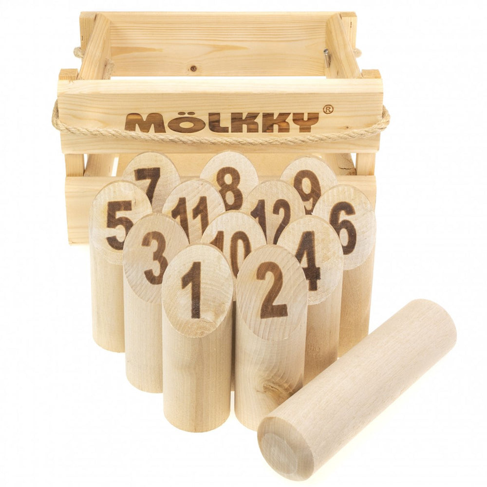 Mölkky Original Throwing Game - Wooden with Crate from Tactic