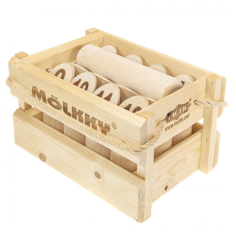 Mölkky Original Throwing Game - Wooden with Crate from Tactic