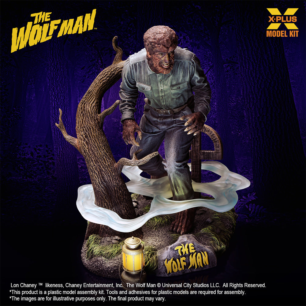 X-Plus The Wolf Man Lon Chaney Jr. 1:8 Plastic Model Kit