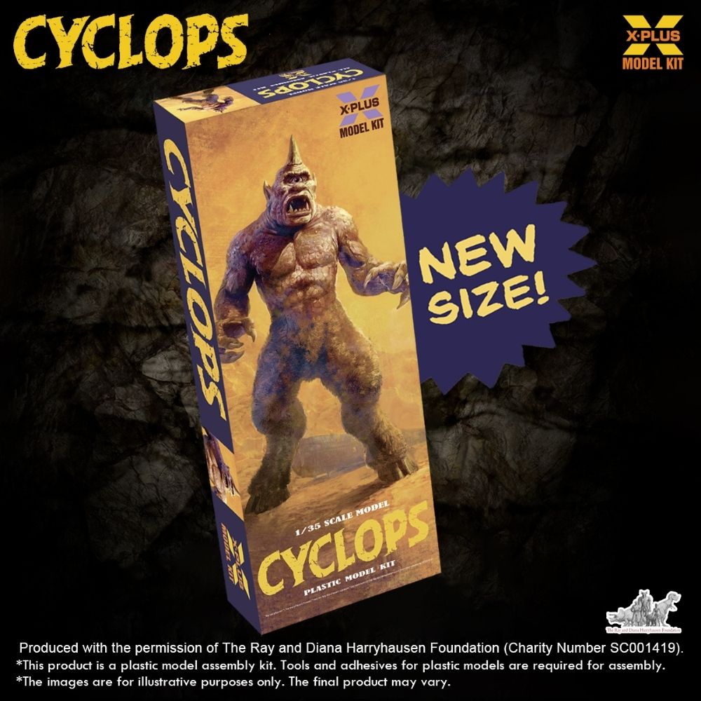 X-Plus Ray Harryhausen Cyclops 411-200363CP 1:35 Plastic Model Kit