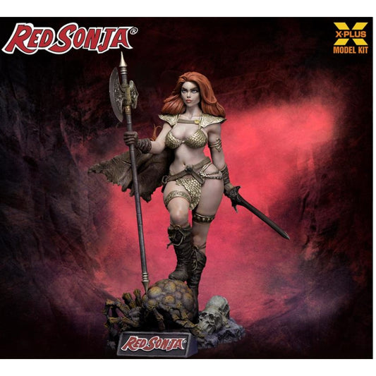 X-Plus Scale Red Sonja Figure & Diorama Base 1:8 Model Kit