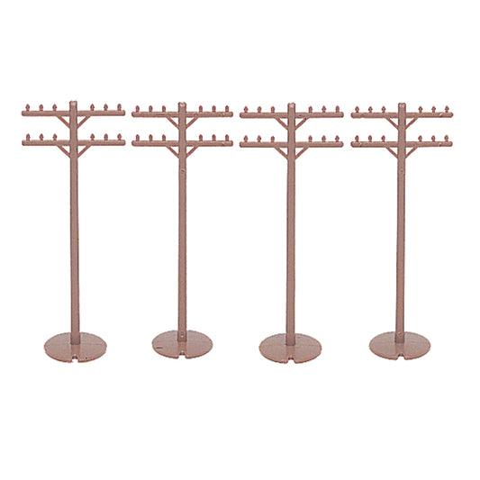 Bachmann USA Telephone Poles (12 Pieces) HO Gauge 42102