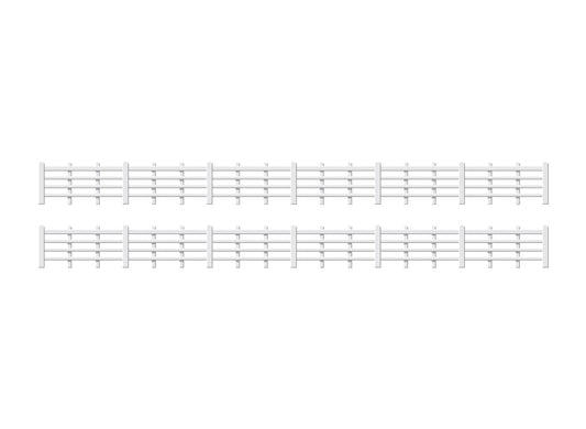 Ratio 424 Lineside Fencing, White HO/OO Gauge Kit