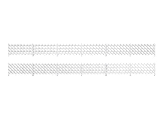 Ratio 426 LMS Station Fencing, White HO/OO Gauge Kit