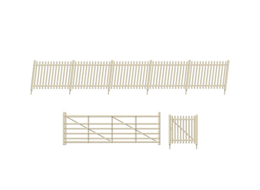 Ratio 432A SR Concrete Pale Fencing Ramps and Gates HO/OO Gauge Kit