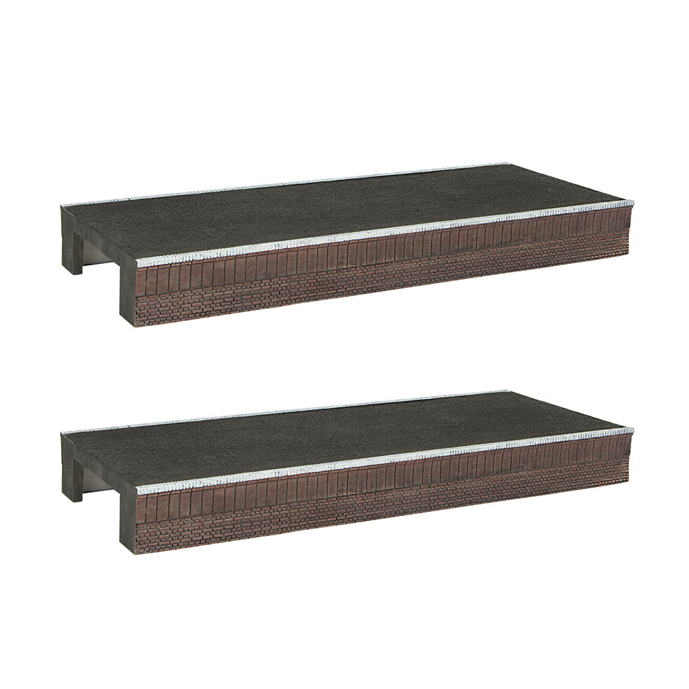 Bachmann Scenecraft 44-0161 Narrow Straight Platforms (x2) OO Gauge