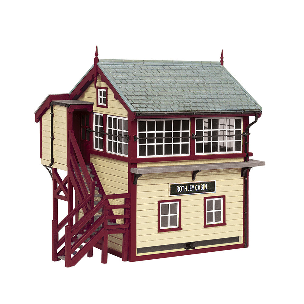 Scenecraft 44-0168M GCR Signal Box Maroon and Cream Building OO Gauge