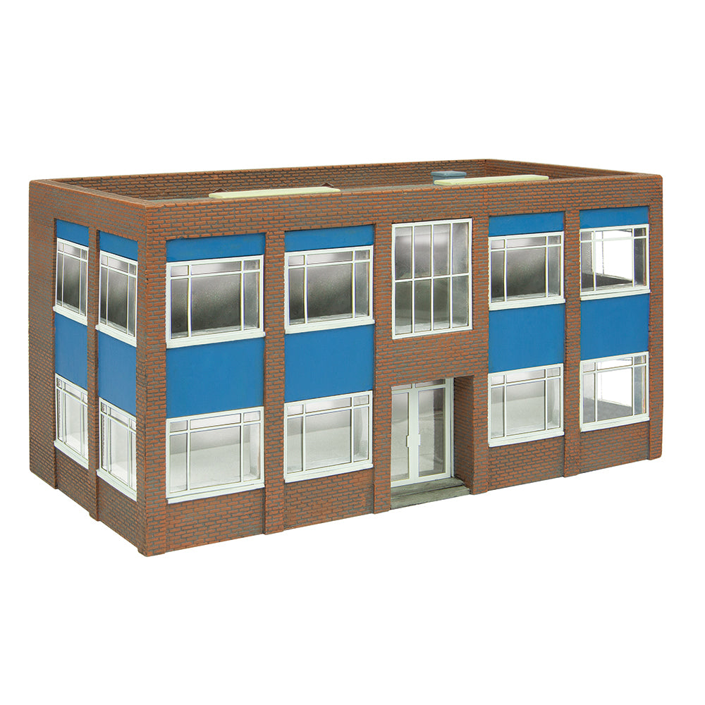 Scenecraft 44-018D Two Storey Office Block - Blue OO Gauge