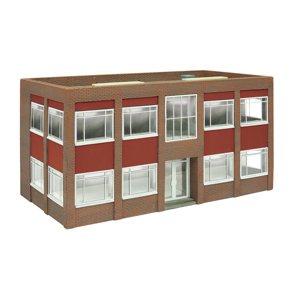 Scenecraft 44-018R Two Storey Office Block - Red OO Gauge
