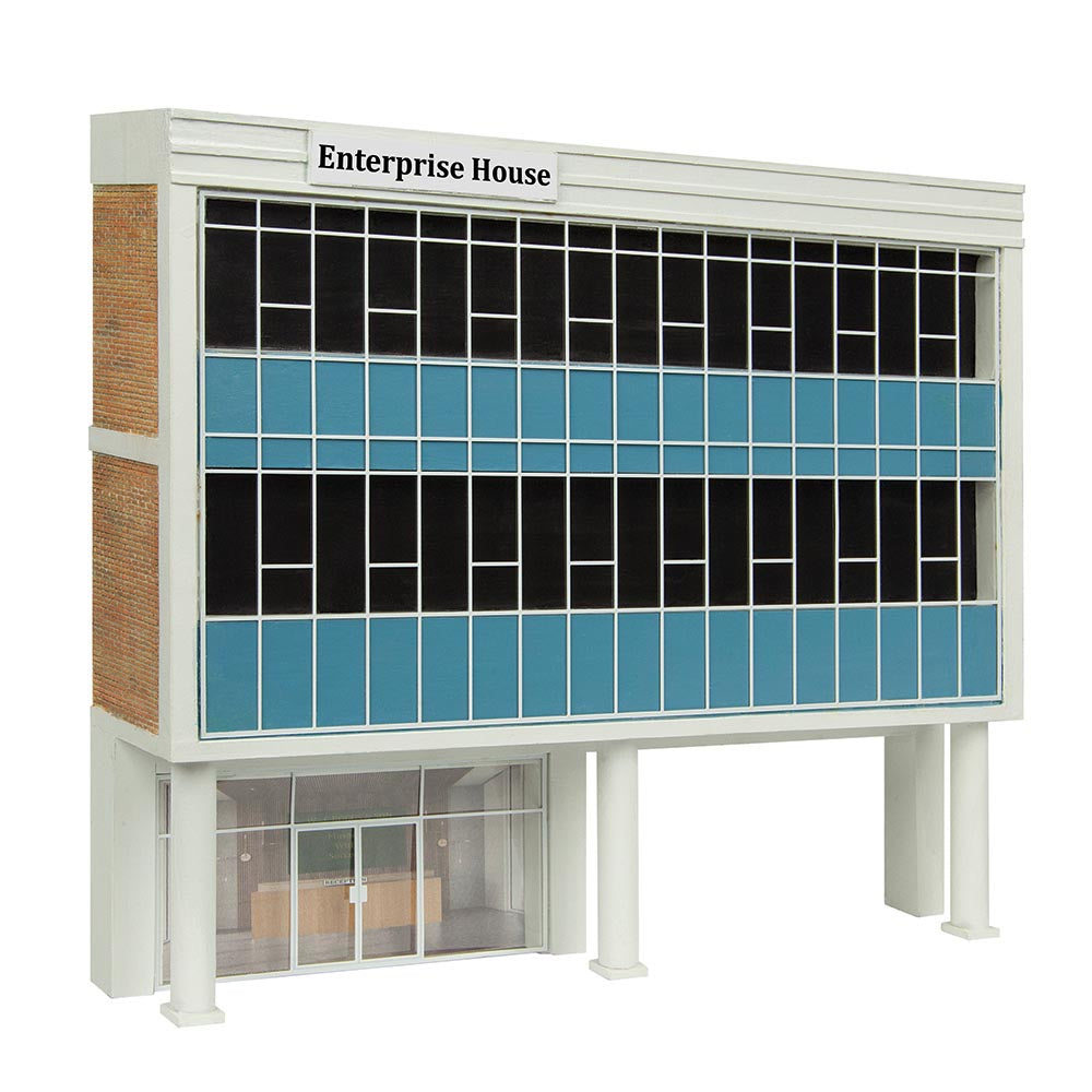 Scenecraft 44-0212B Low Relief Raised Office Blue OO Gauge