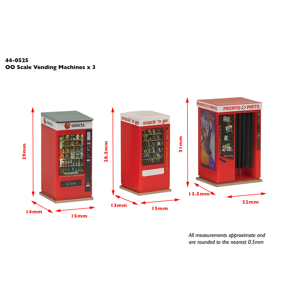 Scenecraft 44-0525 Concourse Vending Machines OO Gauge