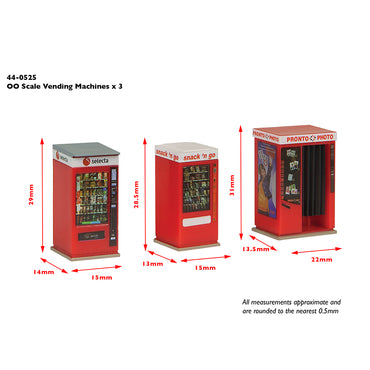 Scenecraft 44-0525 Concourse Vending Machines OO Gauge