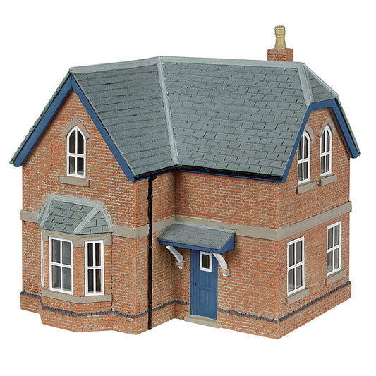 Scenecraft 44-1025B Railway House - Blue & White OO Gauge