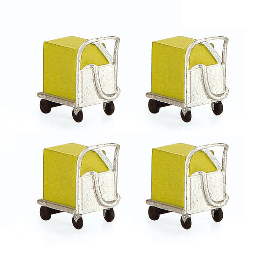 Bachmann Scenecraft 44-567 Coolant Trolleys (x4) OO Gauge