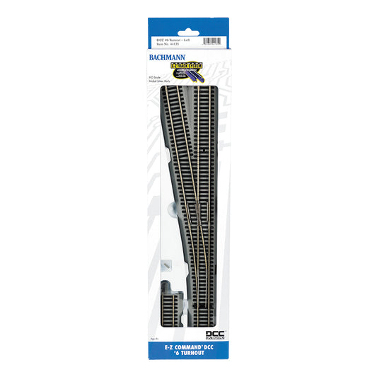 Bachmann USA E-Z Command DCC #6 Turnout – Left HO Gauge 44135