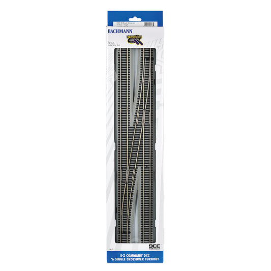 Bachmann USA E-Z Command DCC #6 Single Crossover Turnout - Right HO Gauge 44138