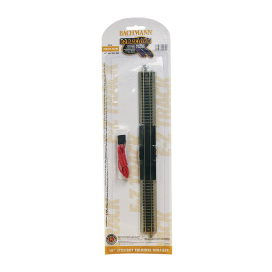 Bachmann USA 10'' Straight Terminal Rerailer w/Wire (1/Card) N Gauge 44820