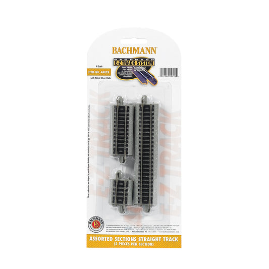 Bachmann USA Asst Sections of Straight Track (2 Ea: 4.50''; 2.25''; 1.125'') N 44829