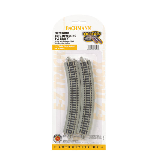 Bachmann USA Auto-Reversing 11.25'' Radius Curved Track (6/Card) N Gauge 44849