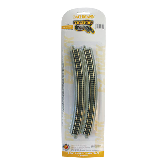 Bachmann USA 15.50'' Radius Curved Track (6/Card) N Gauge 44854