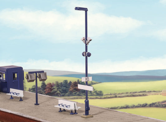 Ratio 457 Modern Platform Lamps (5) OO/HO Gauge