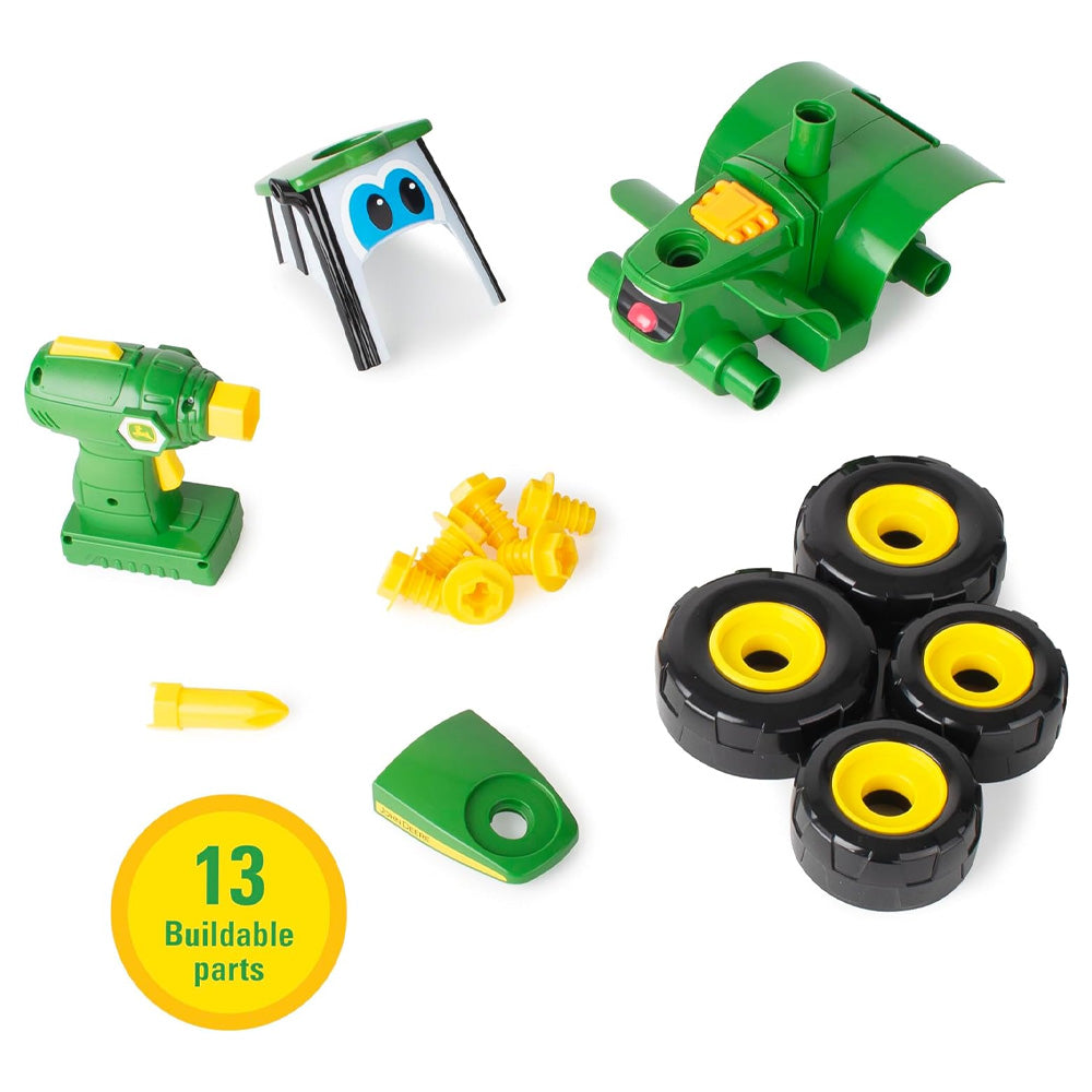 John Deere Kids Build A Johnny Tractor Toy 18mnths+ TOMY