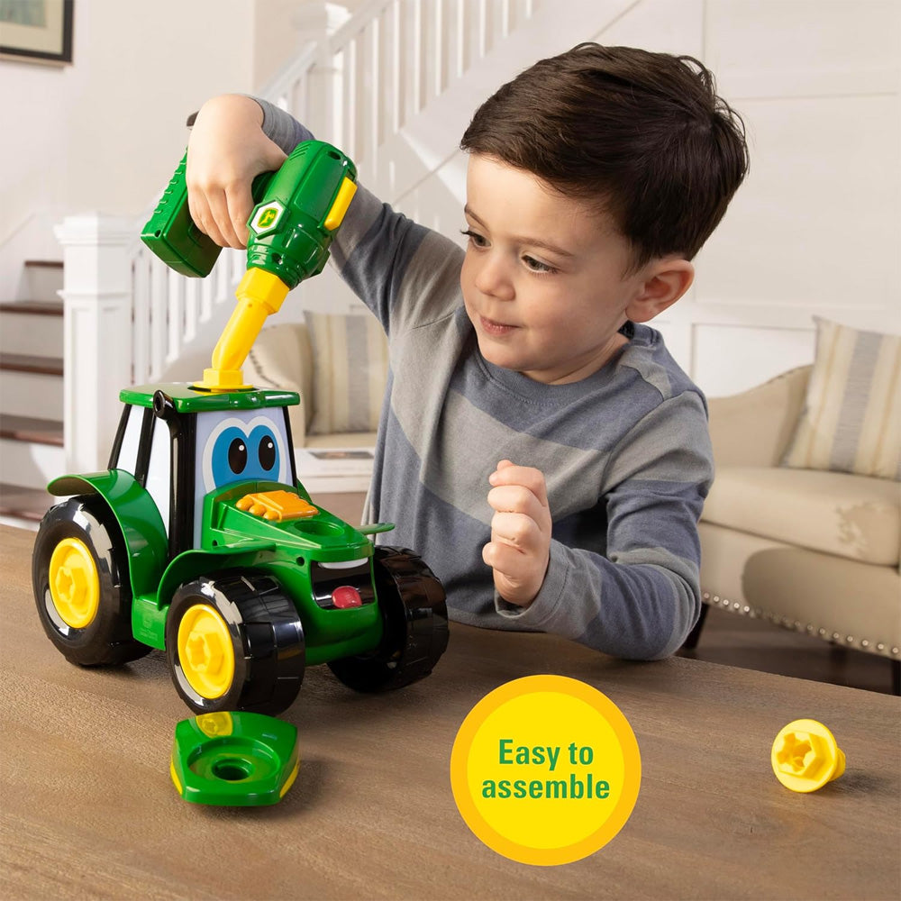 John Deere Kids Build A Johnny Tractor Toy 18mnths+ TOMY