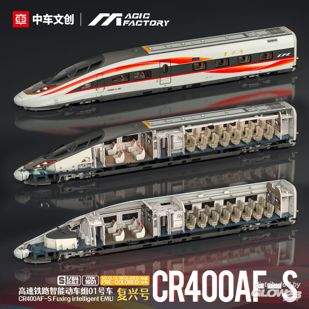 Magic Factory 1601 CR400AF-S Fuxing Intelligent EMU 1:64 Model Kit