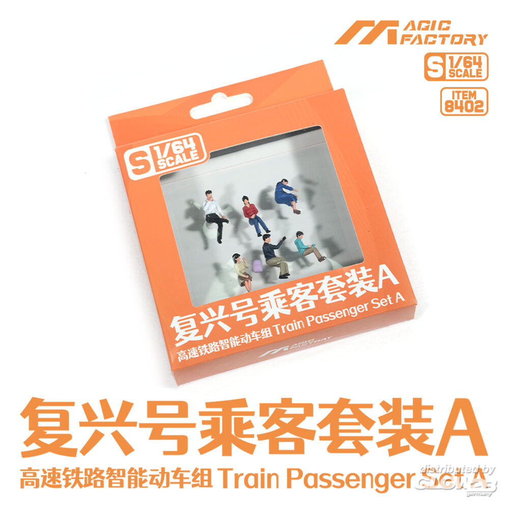 Magic Factory 8402 Train Passenger Set A 1:64 Model Kit
