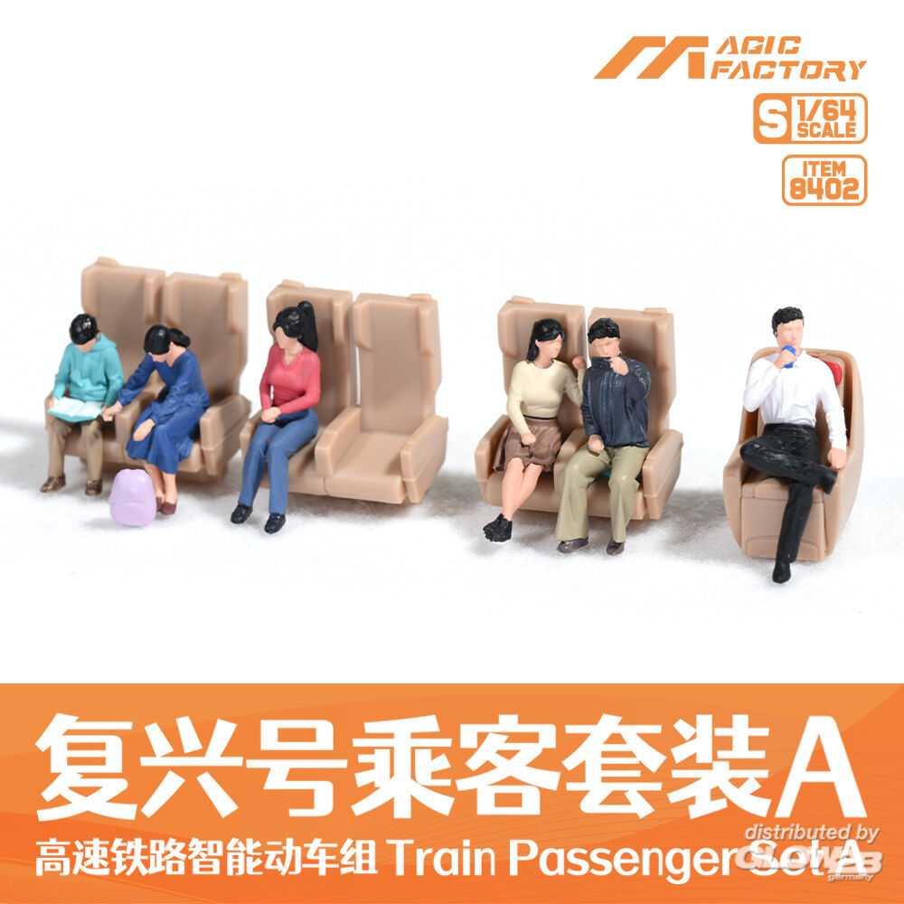 Magic Factory 8402 Train Passenger Set A 1:64 Model Kit