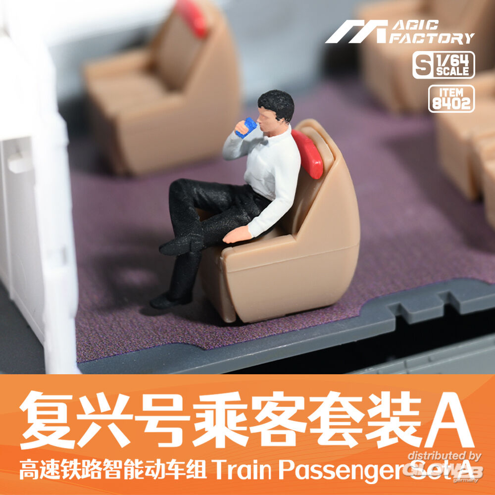 Magic Factory 8402 Train Passenger Set A 1:64 Model Kit