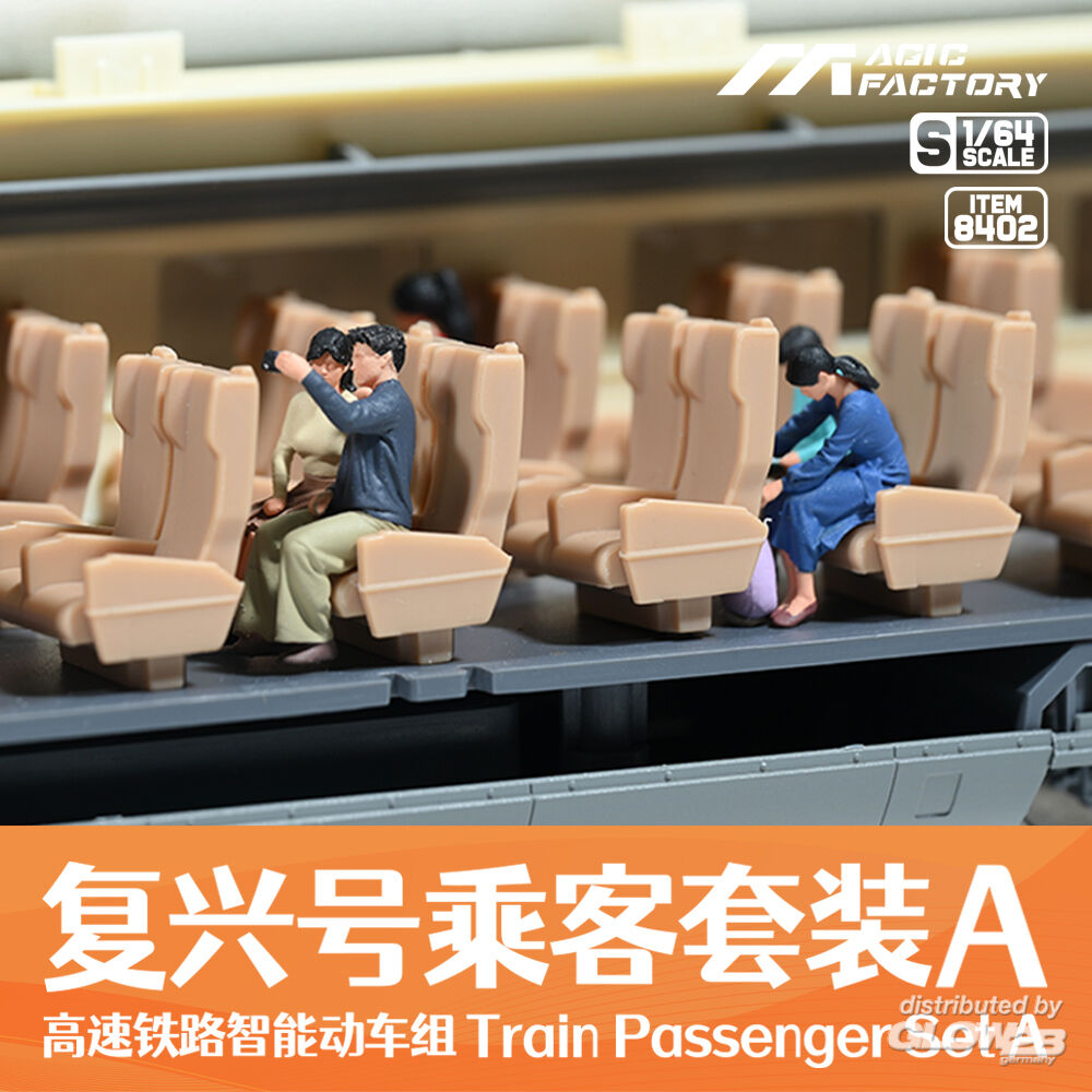 Magic Factory 8402 Train Passenger Set A 1:64 Model Kit