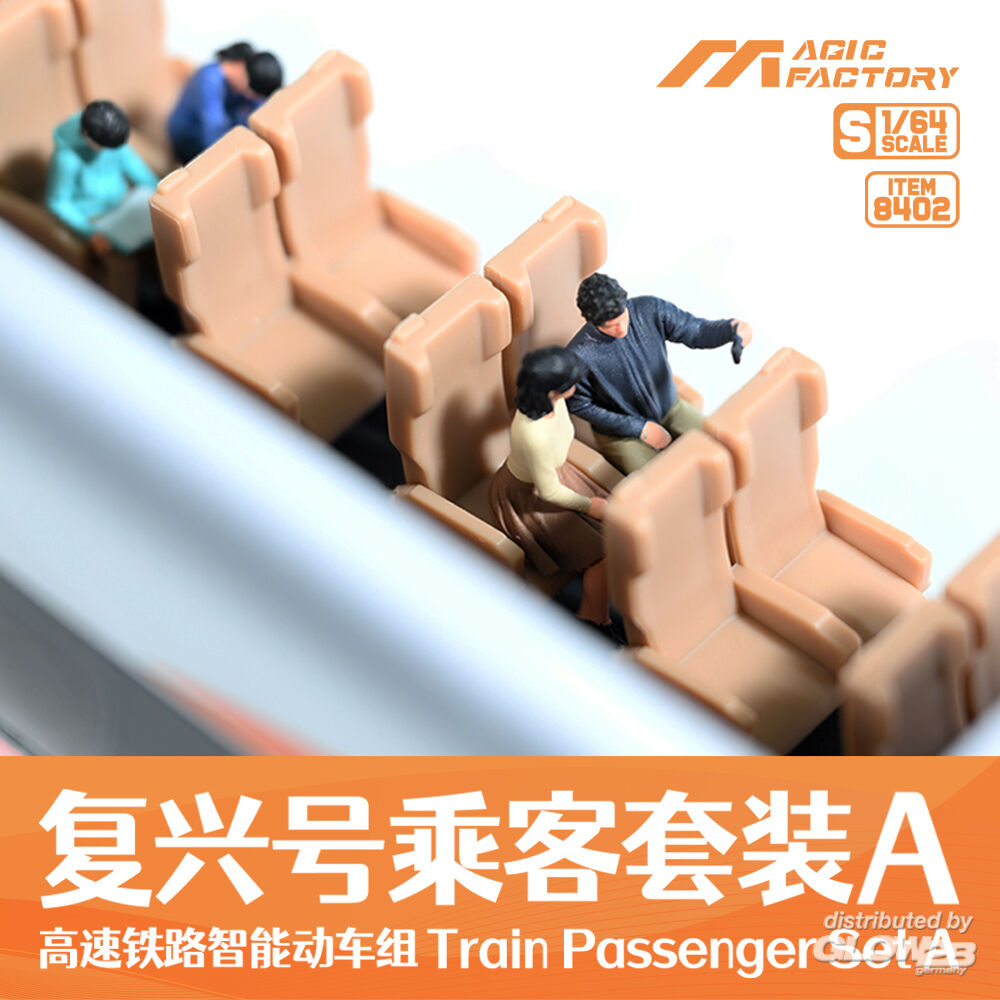 Magic Factory 8402 Train Passenger Set A 1:64 Model Kit