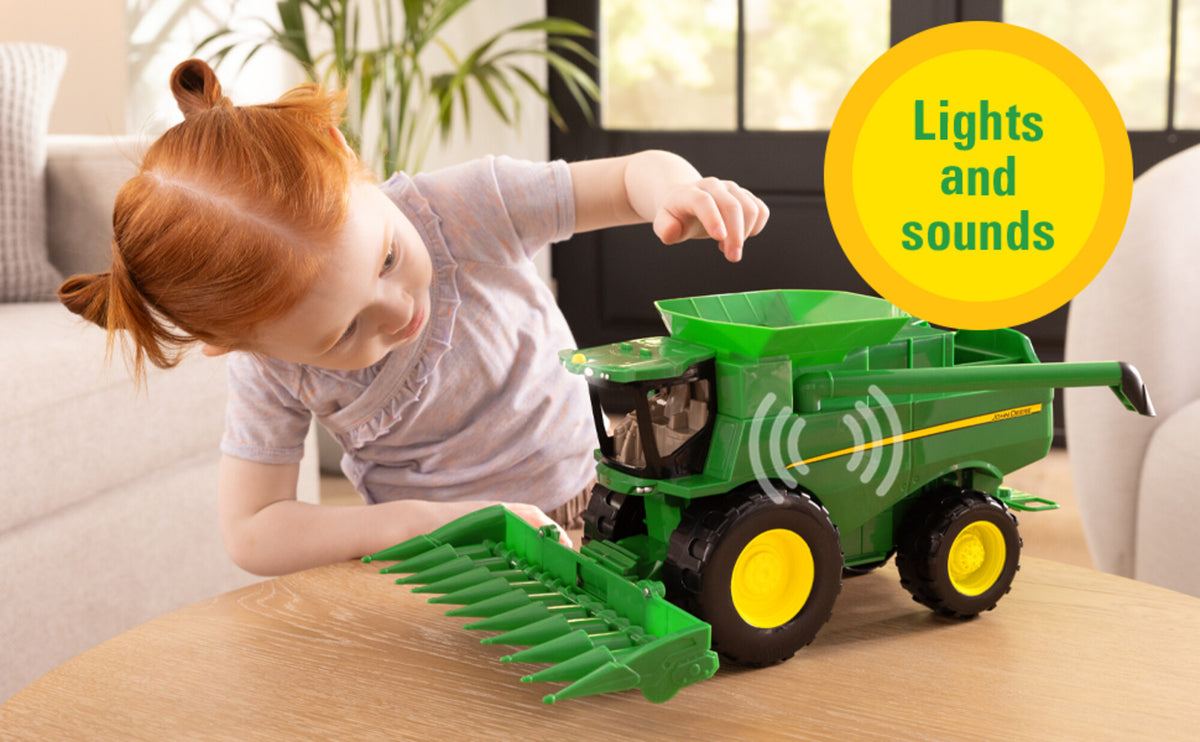 John Deere Lights & Sounds Combine Harvester 16in Age 3+ TOMY - image 6