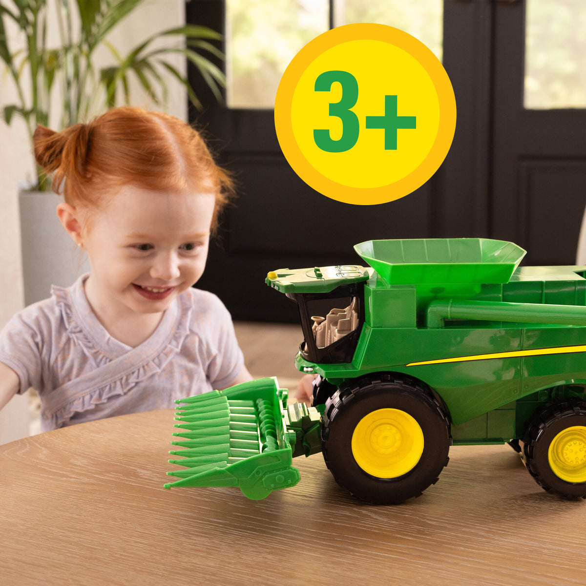 John Deere Lights & Sounds Combine Harvester 16in Age 3+ TOMY