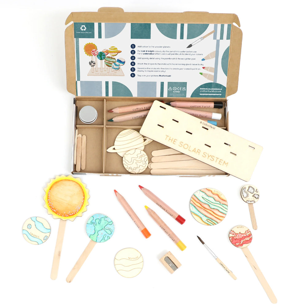Cotton Twist Solar System Wooden Craft Kit